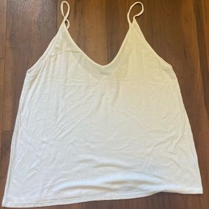 White Flowy Tank Top